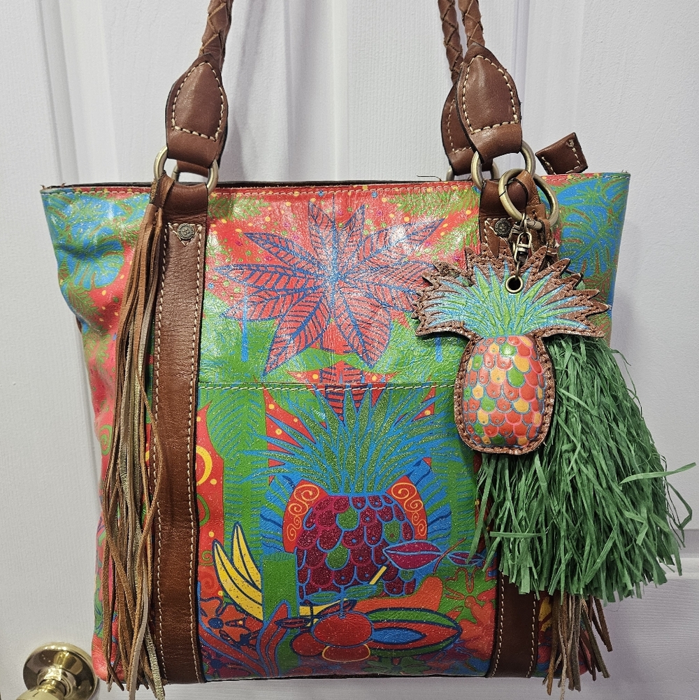 Patricia Nash Rena Tropical Summer Festival Tote - EUC - Picture 14 of 16